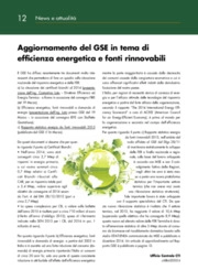 Aggiornamento del GSE in tema di efficienza energetica e fonti rinnovabili