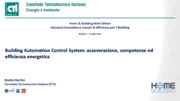 Building Automation Control System: BACS asseverazione, competenze ed efficienza energetica