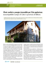 Clivet: comfort a energia rinnovabile per il bio agriturismo ecocompatibile Campo di Cielo in provincia di Belluno