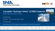 Il progetto "Hydrogen Valley" Enea Casaccia