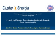 Il ruolo del cluster energia