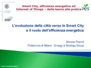 L’evoluzione della città verso le Smart City e il ruolo dell’efficienza energetica