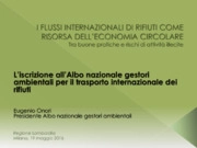 L’iscrizione all’Albo nazionale gestori ambientali per il trasporto internazionale dei rifiut