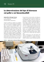 La determinazione del tipo di biomassa nel pellet e nei biocombustibili