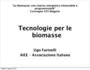 Tecnologie per le biomasse