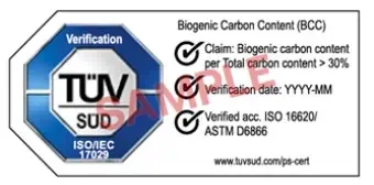 TV SD potenzia i servizi di test e verifica per il contenuto di carbonio biogenico (BCC)