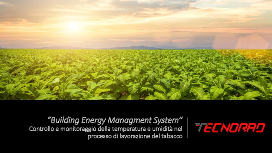 Building Energy Management System.Controllo,monitoraggio temperatura e umidit nel processo di lavorazione del ta