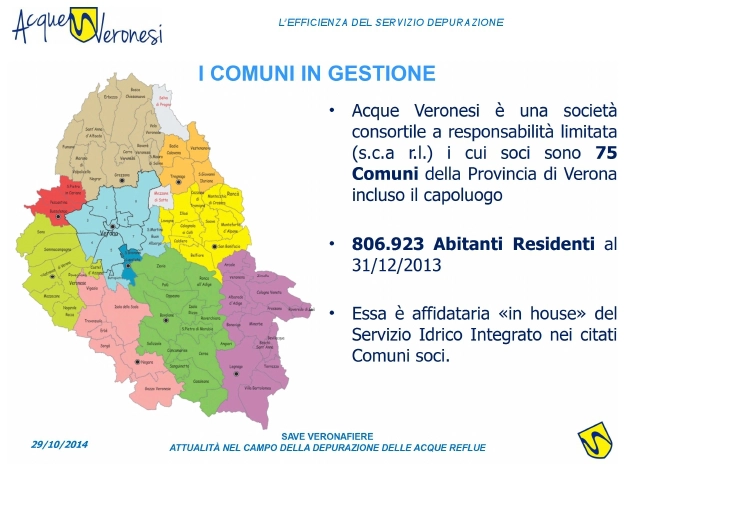 L’efficienza del servizio depurazione 