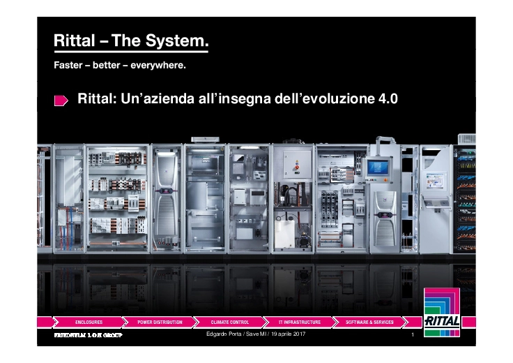 Rittal un’azienda all’insegna dell’evoluzione 4.0