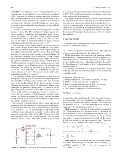 A ZVT–ZCT PWM synchronous buck converter with a simple passive