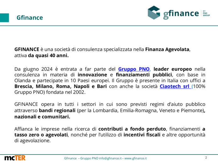 Agevolazioni e incentivi per la filiera dell'agroindustria