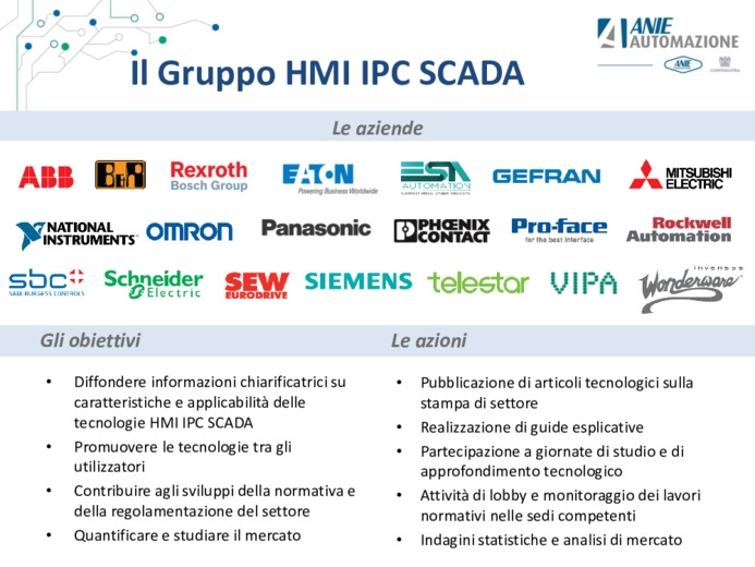 Apertura lavori / Le tecnologie HMI IPC SCADA nellAutomazione 4.0