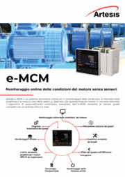 Artesis Italia Monitoraggio online e manutenzione predditiva dei motori senza sensori