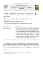 Automatic non-destructive three-dimensional acoustic coring system for in situ detection of aquatic plant root