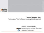 Automazione dell’edificio: una molteplicità di soluzioni