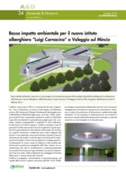 Basso impatto ambientale per il nuovo istituto alberghiero Luigi Carnacina a Valeggio sul Mincio Basso