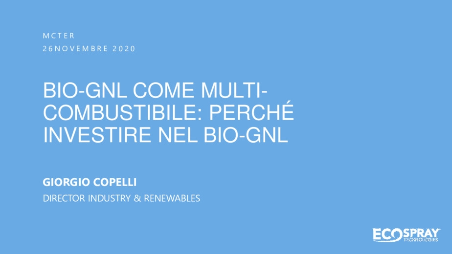 BIO-GNL come multi-combustibile: perch investire nel BIO-GNL
