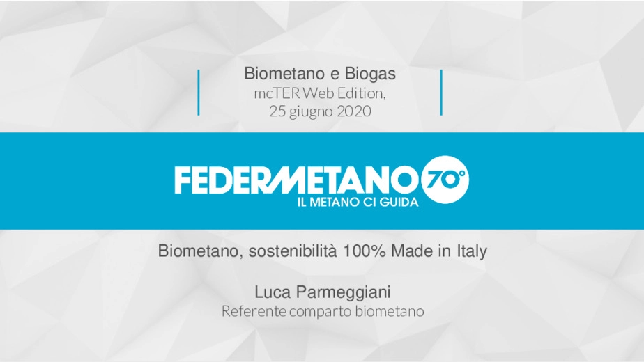 Biometano, sostenibilit 100% Made in Italy