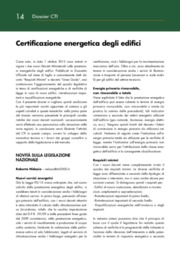 Certificazione, Certificazione energetica, Efficienza energetica, Normativa Tecnica