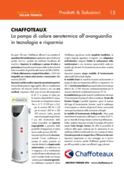 Chaffoteaux. La pompa di calore aerotermica all’avanguardia in tecnologia e