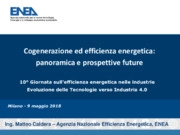 Cogenerazione ed efficienza energetica: panoramica e prospettive future