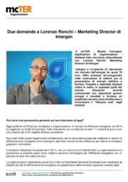 Cogenerazione: due domande a Lorenzo Ronchi - Marketing Director di Intergen 