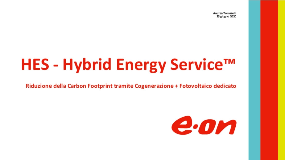 Cogenerazione e Fotovoltaico per la sostenibilit: ridurre la Carbon Footprint con i servizi energetici di E.ON