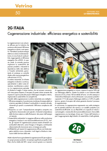 Cogenerazione industriale: efficienza energetica e sostenibilit