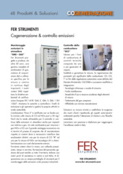 Cogenerazione: Sistemi di qualità per il controllo in continuo delle emissioni - QAL 1 
Quality Assurance Livel 1