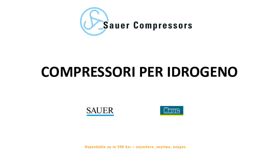 Come comprimere l'Idrogeno senza contaminazioni e in piena sicurezza.