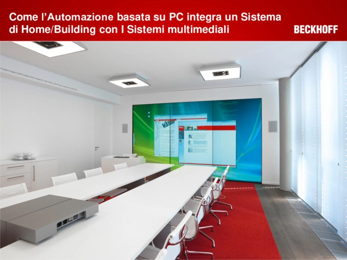 Come lautomazione basata su PC integra un sistema di Home/Building Automation con i sistemi Multimediali