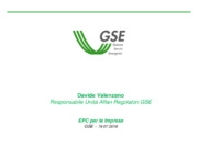 Davide Valenzano - GSE Gestore dei Servizi Energetici