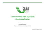 Ennio Ferrero - GSE Gestore dei Servizi Energetici