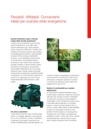 Cummins Power Generation - Brochure Genset alimentati a gas a