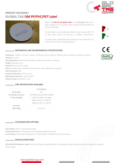 DAL NOSTRO PORTFOLIO: ETICHETTE RFID UHF E HF PER METALLO