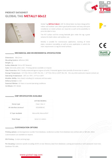 DAL NOSTRO PORTFOLIO: ETICHETTE RFID UHF E HF PER METALLO