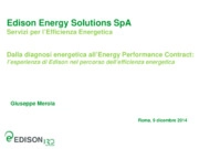 Dalla diagnosi energetica allEnergy Performance Contract