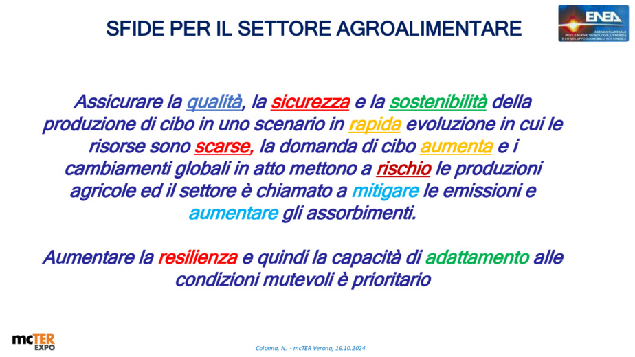 Decarbonizzazione e adattamento. Il potenziale ruolo dell'agrivoltaico