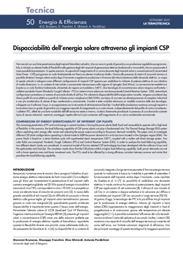 Dispacciabilit dell'energia solare attraverso gli impianti CSP