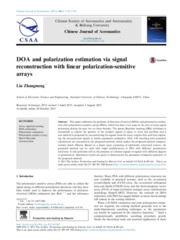DOA and polarization estimation via signal reconstruction with linear polarization-sensitive arrays