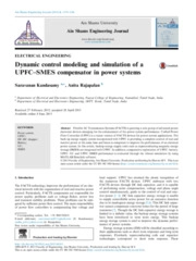 Dynamic control modeling and simulation of a UPFC–SMES compensator in power systems