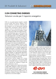 E.ON CONNECTING ENERGIES. Soluzioni on-site per il risparmio energetico