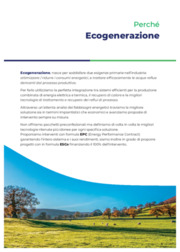 ECOGENERAZIONE: soluzioni integrate di risparmio energetico e trattamento acque reflue