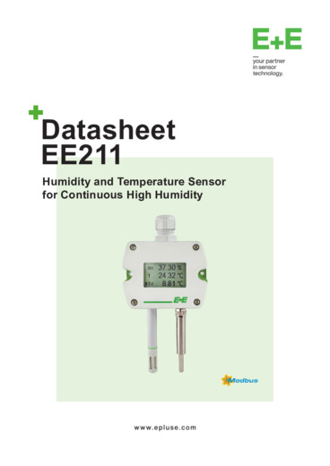 EE211 - Trasmettitore di umidità e temperatura per ambienti con