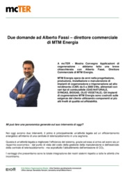 Efficienza energetica: due domande ad Alberto Fassi - direttore commerciale di MTM Energia