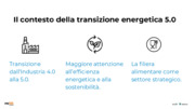 Efficienza energetica e transizione 5.0 nella filiera alimentare: Il ruolo