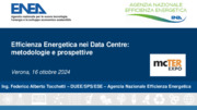 Efficienza energetica nei data center: metodologie e prospettive