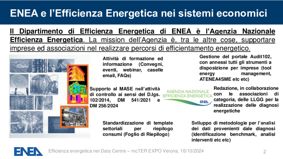 Efficienza energetica nei data center: metodologie e prospettive