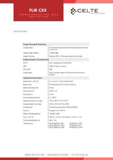 FLIR Cx5 : Termocamera per aree pericolose