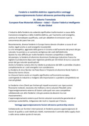 Abbattimento emissioni, Fonderia, Mobilità elettrica, Transizione energetica